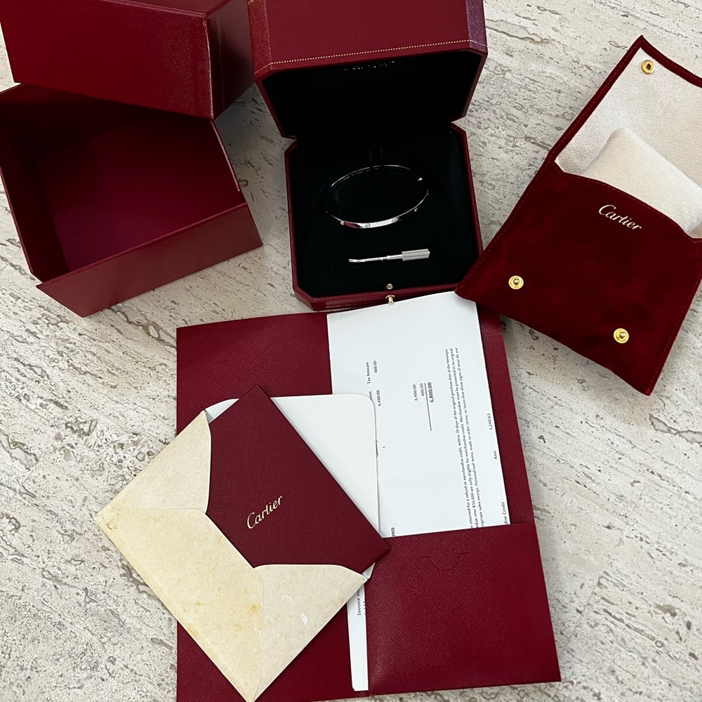 Love bracelet with 6 diamonds